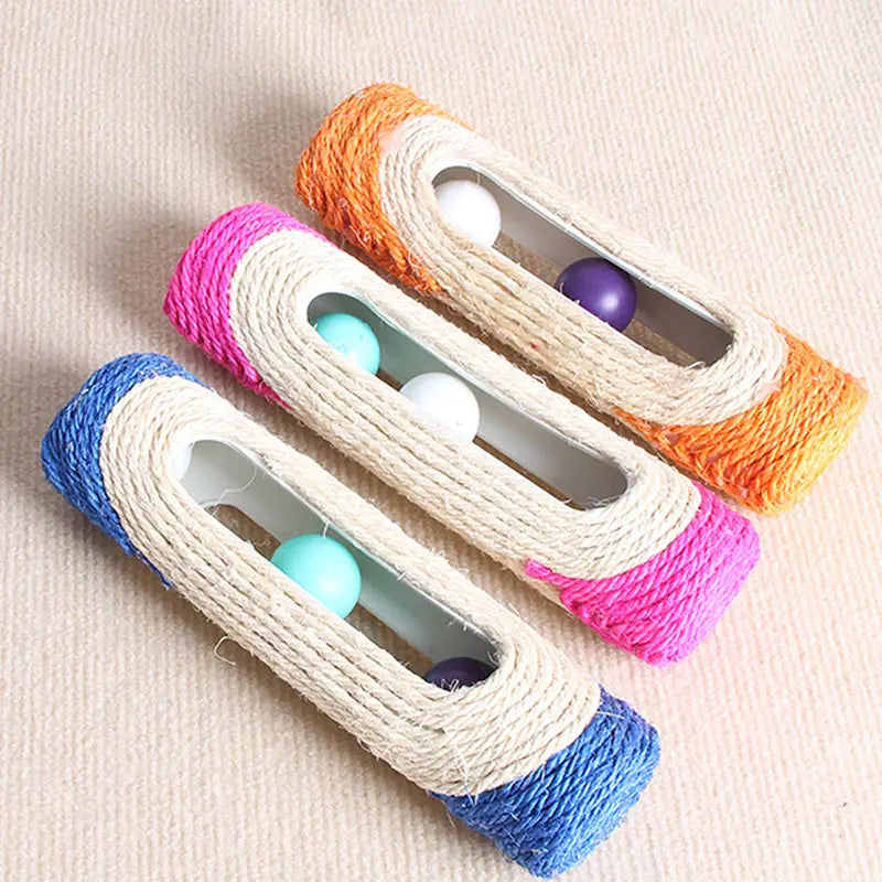 Sisal cat Scratcher and Colorful Cat Toy Balls