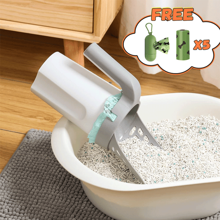 Cat Litter Scoop with Trash Bag