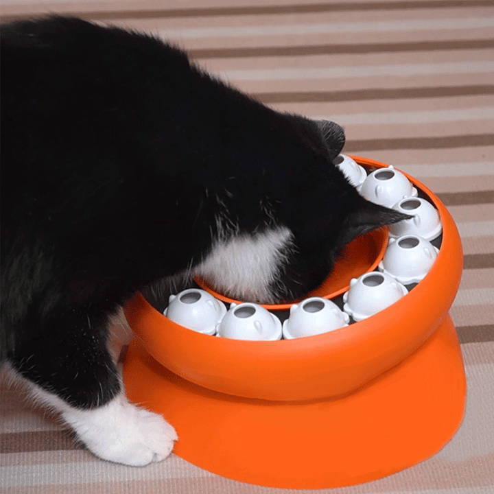 Cat Puzzle Weight Loss Slow Food Toy Bowl