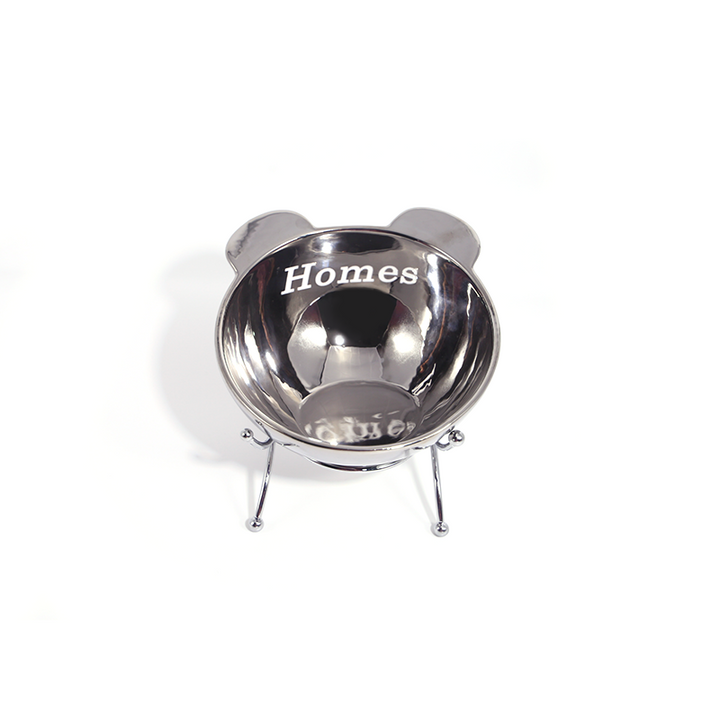 Electroplated Pet Holder Bowl