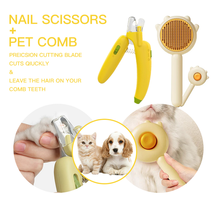 LED Light Pet Nail Clippers for Dog & Cat