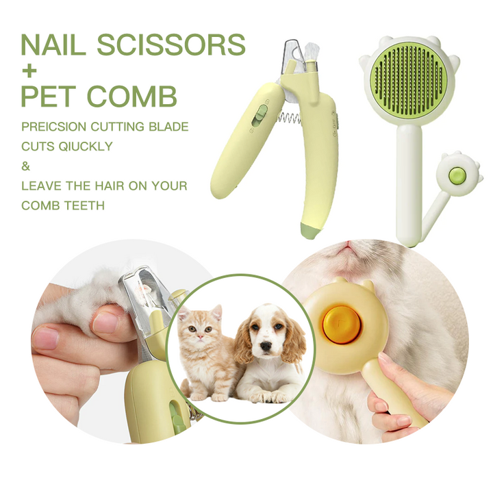 LED Light Pet Nail Clippers for Dog & Cat