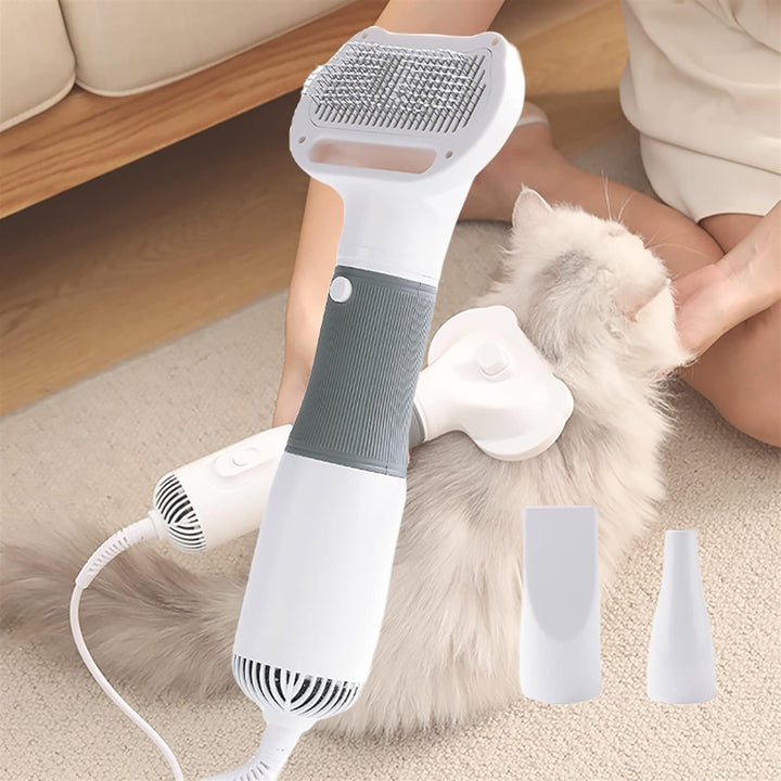 Pet Grooming Dryer with 3 Replacement Heads