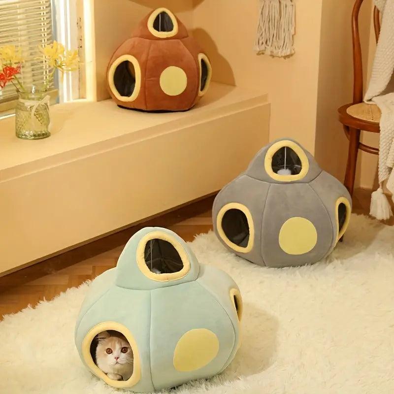 Cat Nest Space Ship Cat House Washable