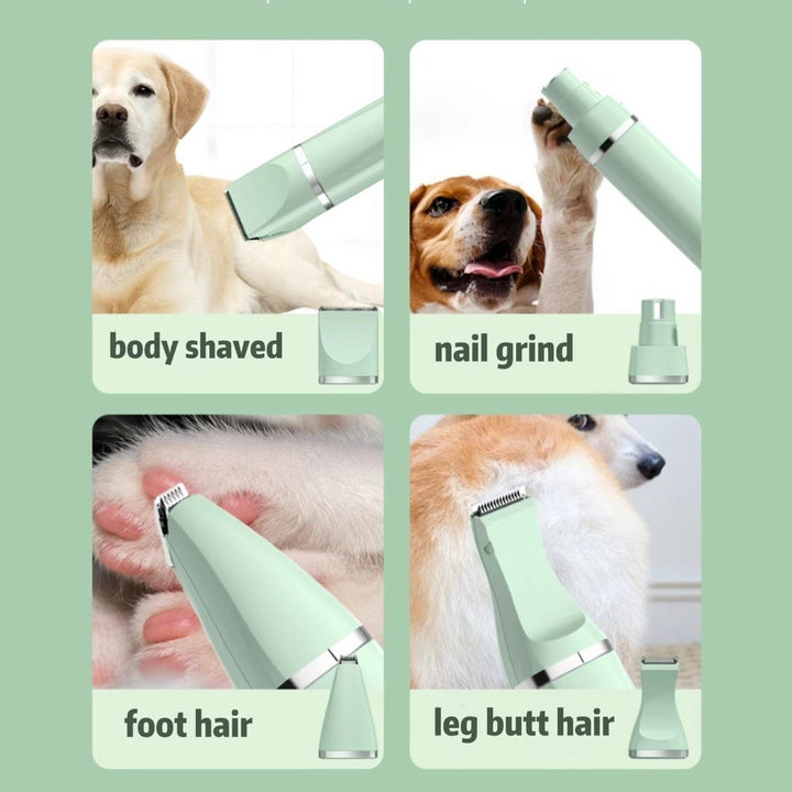 4-in-1 Pet Shaver, 3 Shaver & 1 Trimmer