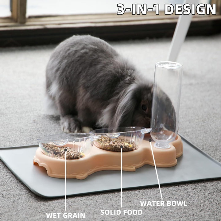 3 in 1 Pet Bowl, Food Water Snack Bowl