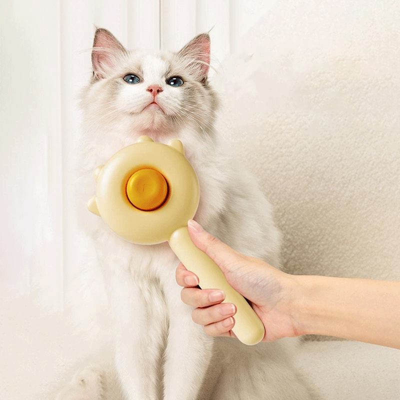 Pet Combing Brush, Gently Removes Loose Undercoat