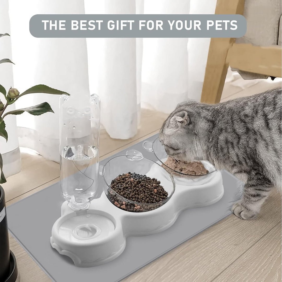 3 in 1 Pet Bowl, Food Water Snack Bowl