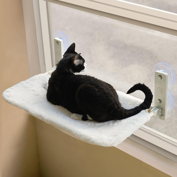 Foldable Cat Window Hammock with Steel Frame and 4 Strong Suction Cup Mount