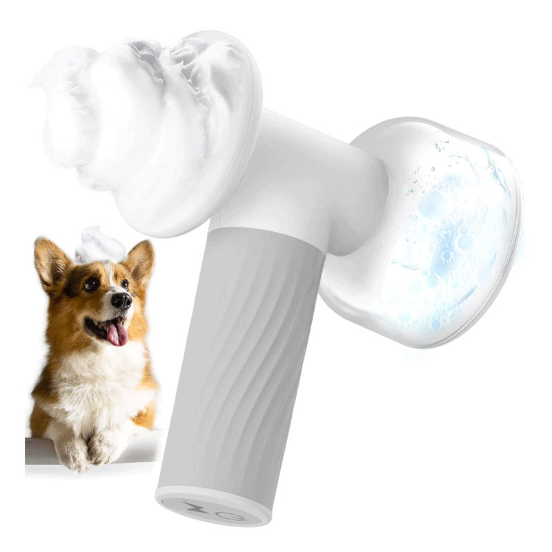 Wireless Auto-Foaming Dog Bath Brush Portable