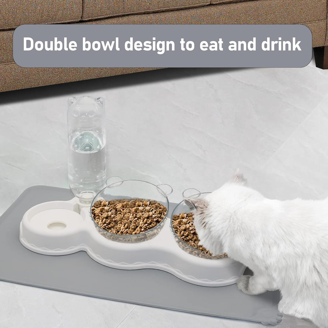 3 in 1 Pet Bowl, Food Water Snack Bowl