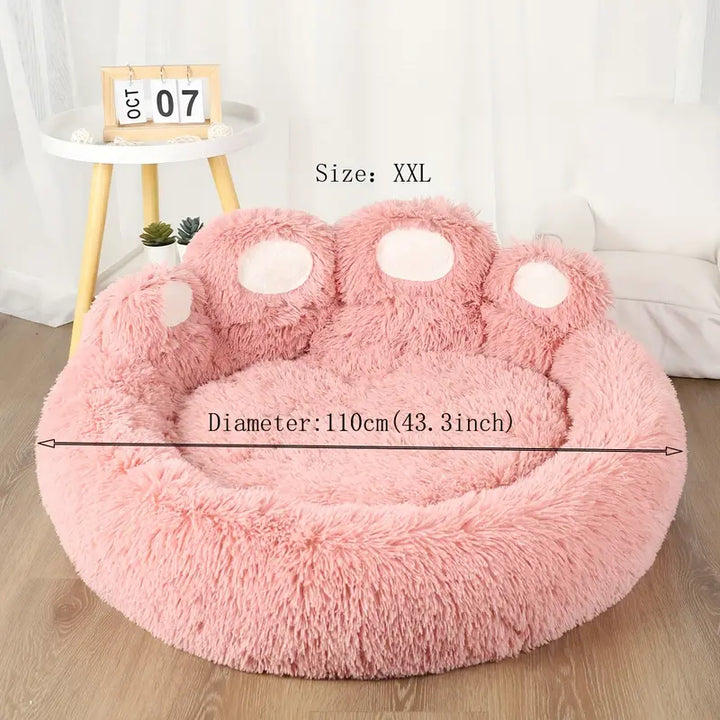 Cute Bear Paw Shape Comfortable Pet Bed