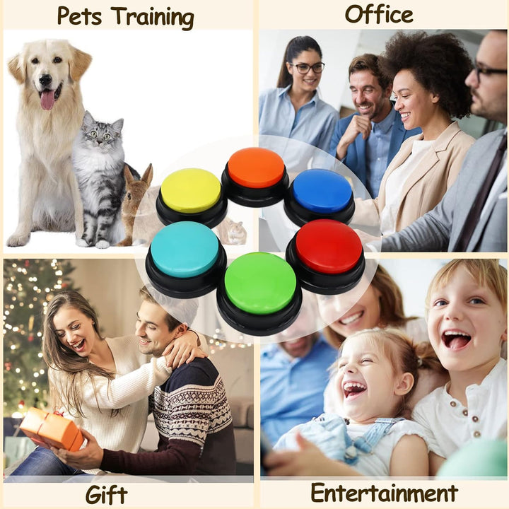 6PCs Pet Communication Buttons, No Battery Included