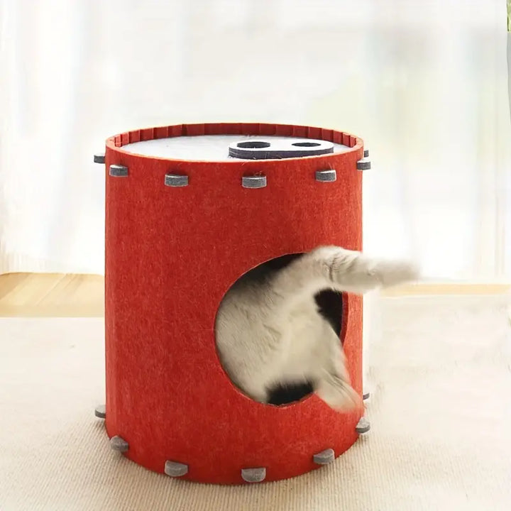Assembled Pet Nest Scratch-resistant Felt Fabric Cat Nest