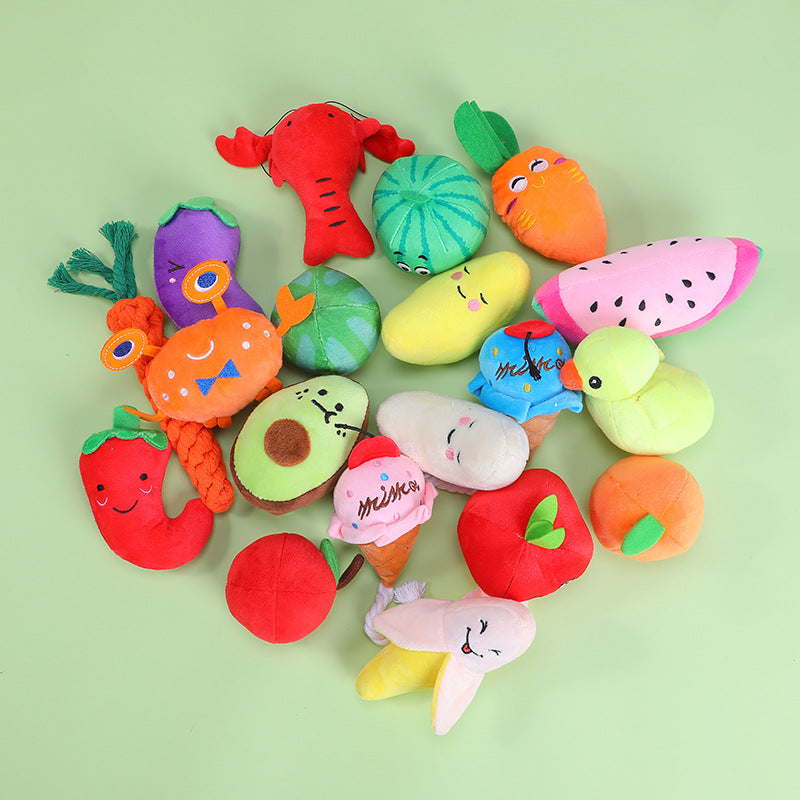 12PC Dog Squeaky Toys Cute Plush Chew Toys,Christmas Gifts for Dogs