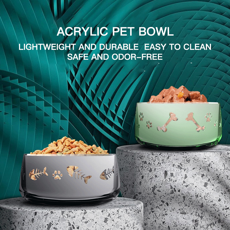 Transparent Acrylic Pet Bowl, Water Bowl