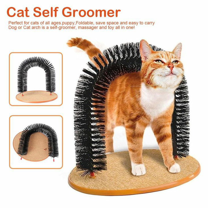 Cat Arch Self-Grooming Brush, Cat Scratching Toys