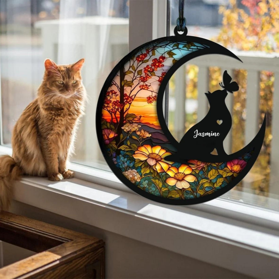 Memorial Suncatcher For Cats&dogs, Personalized with Name