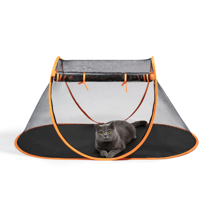 Pop Up Outdoor Cat Tent,Portable Outside Playpen