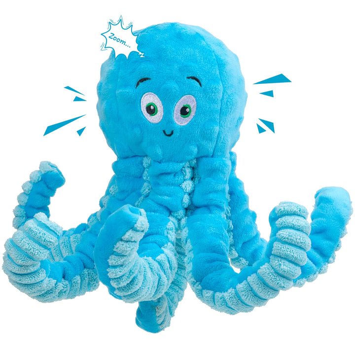 Squeaky Octopus Plush Toy for Large Breed Interactive Stuffed Dog Chew Toys