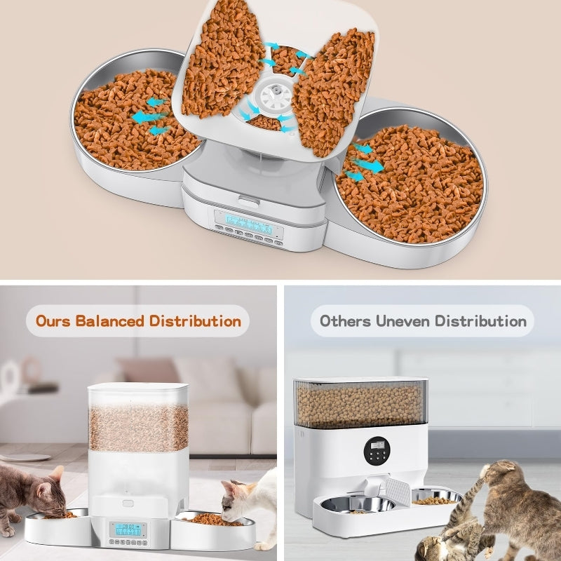 Automatic Cat Feeder for Two Cats