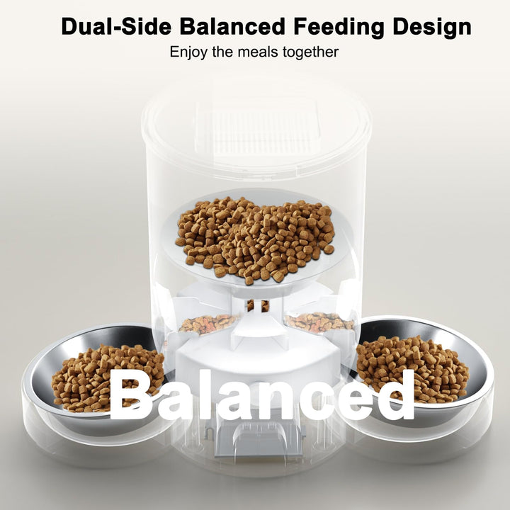 Smart App Automatic Pet Feeder for Two Cats