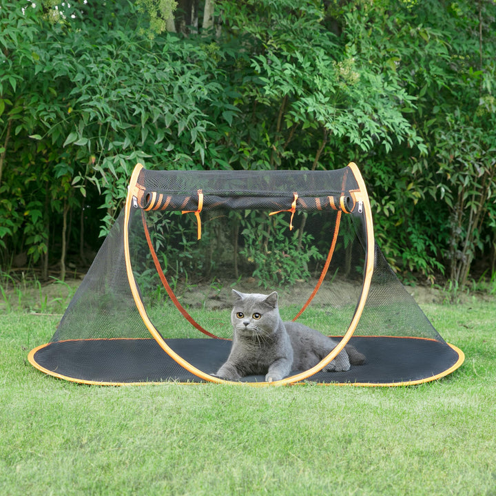 Pop Up Outdoor Cat Tent,Portable Outside Playpen