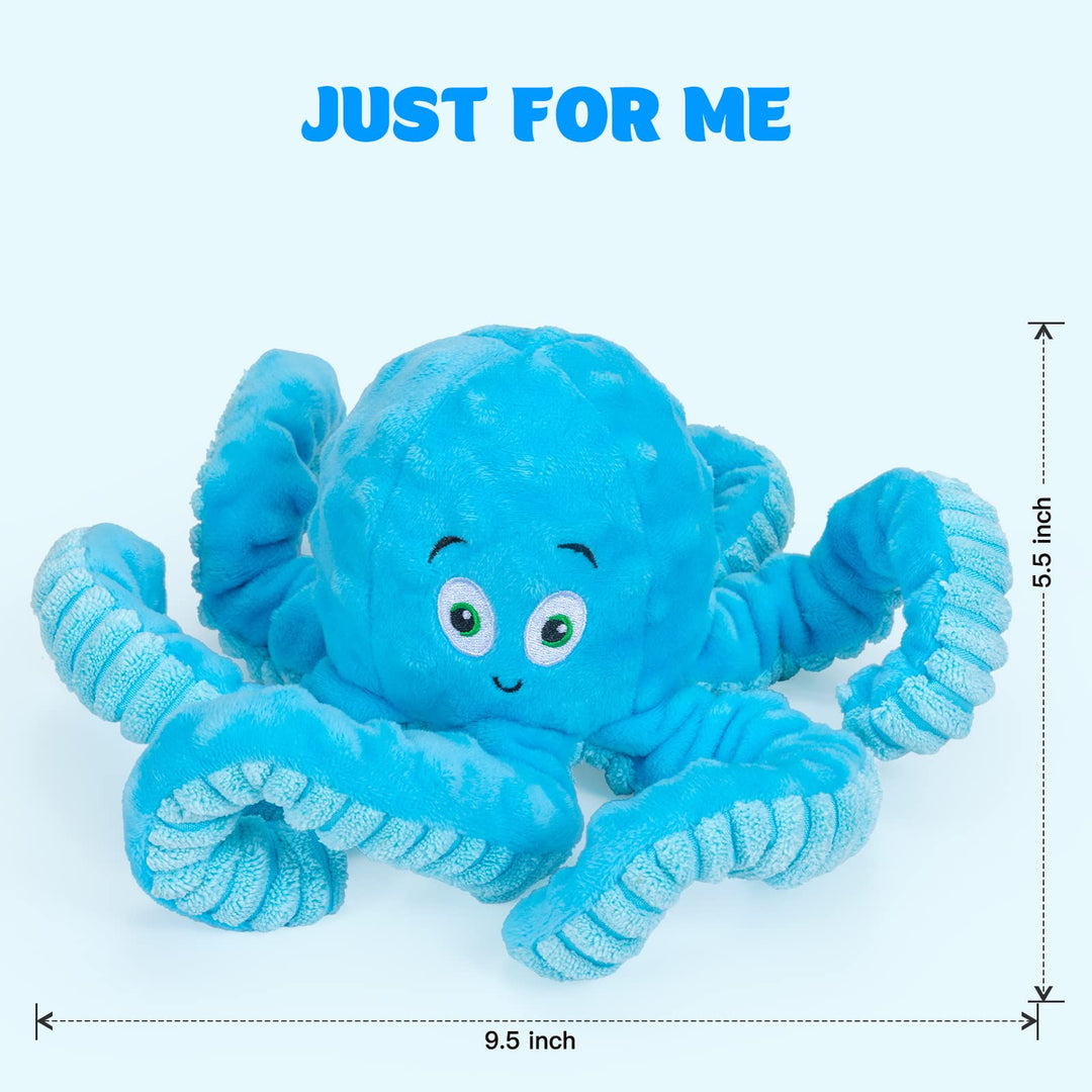 Squeaky Octopus Plush Toy for Large Breed Interactive Stuffed Dog Chew Toys