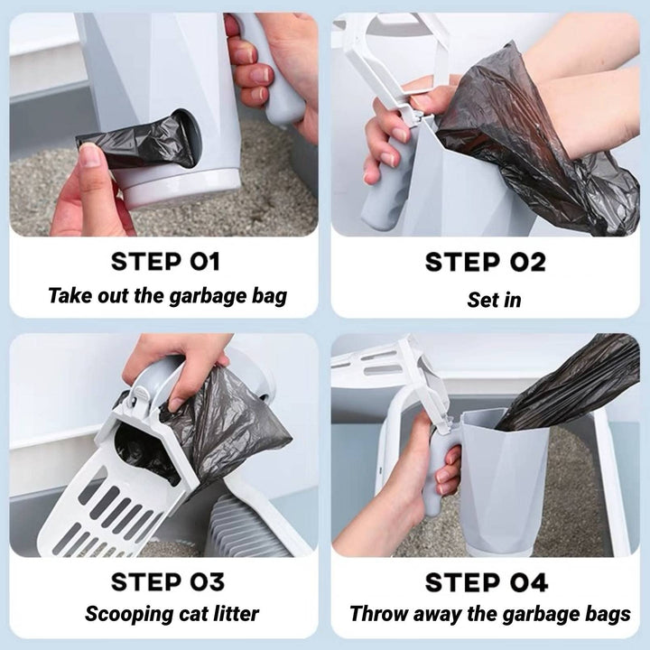 Cat Litter Scoop with Trash Bag